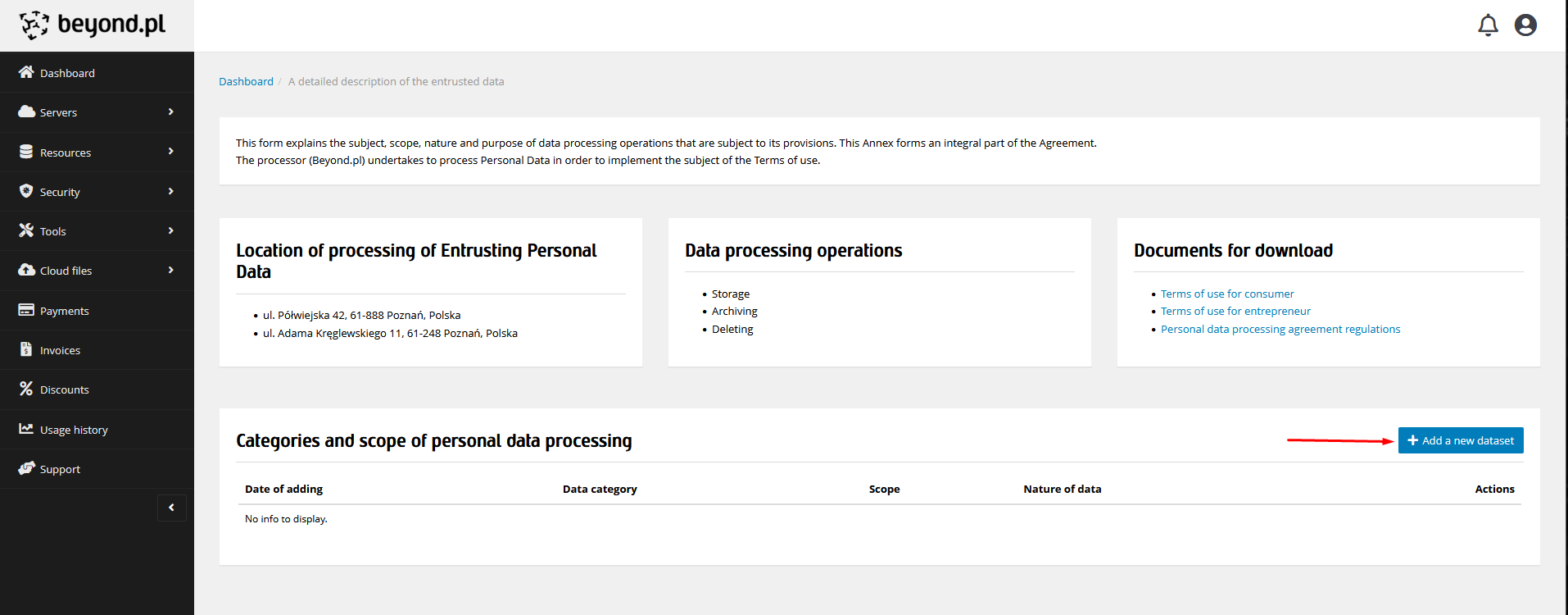 Personal Data Processing Delegation Form