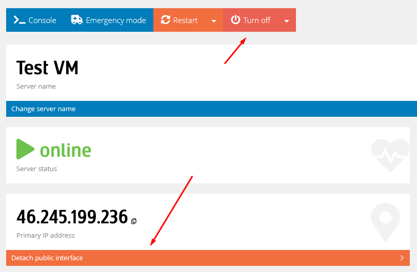 Switching IP Address from One Server to Another