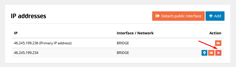 Switching IP Address from One Server to Another